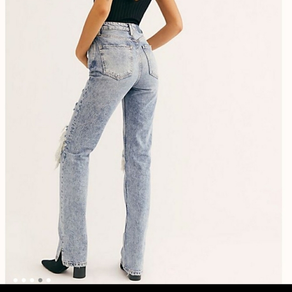 Free People My Own Lane Jeans Blue - Picture 3 of 7